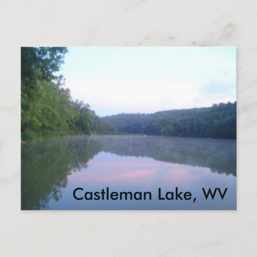 Castleman Lake, WV Briefkaart (Voorkant)