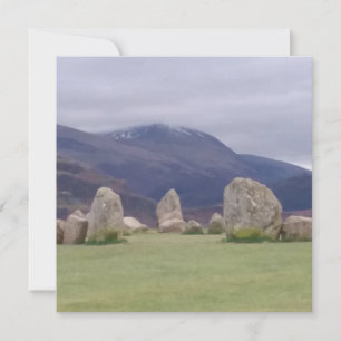 Castlerigg Stone Circle Flat Wenskaart Kaart