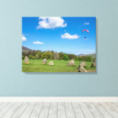 Castlerigg Stone Circle vue toile impression (Insitu (Plancher de Bois))