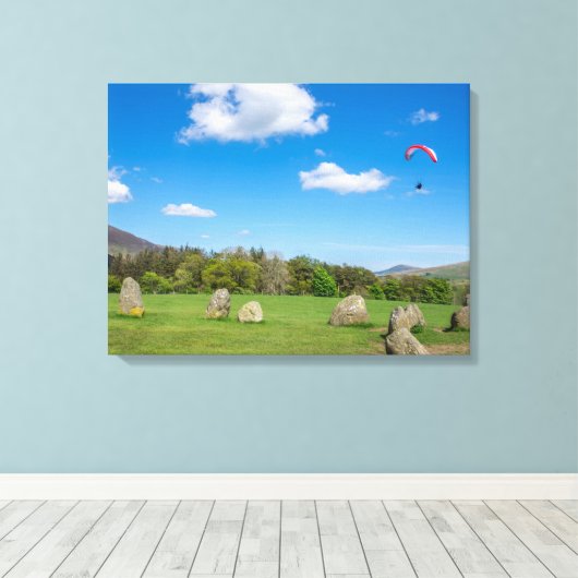 Castlerigg Stone Circle vue toile impression (Insitu (Plancher de Bois))