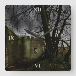Castles in mijn geest vierkante klok