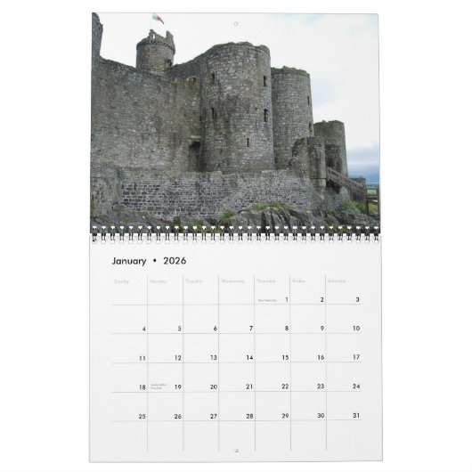 Castles of Ireland & Wales Kalender (Jan 2026)