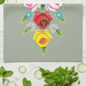 Castles - Traditionele kanaalfolkkunst Theedoek (Gevouwen)