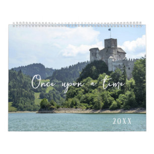 Castles Vier seizoenen sprookjesachtige muur Kalender