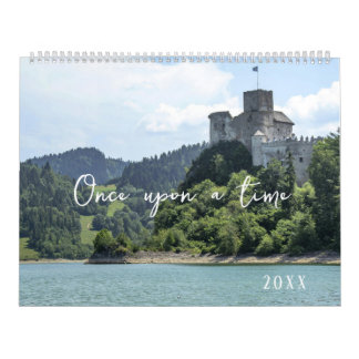 Castles Vier seizoenen sprookjesachtige muur Kalender
