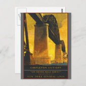 Castleton Cut-off New York Central Lines Briefkaart (Voorkant / Achterkant)