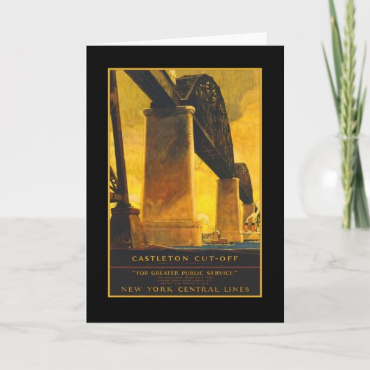 Castleton Cutoff Bridge Travel Poster op kaarten (Voorkant)