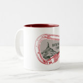 Castleton Tower, klimmer Carabiner Tweekleurige Koffiemok (Voorkant links)