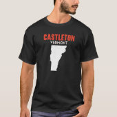 Castleton Vermont Verenigde Staten State America T T-shirt (Voorkant)