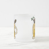 Castor drôle dans la tasse de bière (Centre)