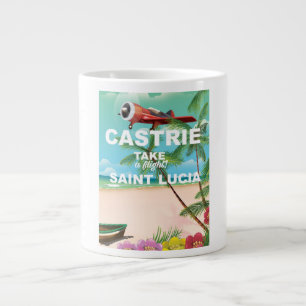 Castrie Saint Lucia vintage reisposter Extra Grote Mok