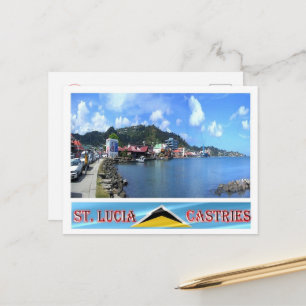 Castries - Saint Lucia - Panorama - Briefkaart