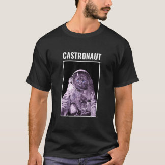 Castronaut Space Astronaut Cat Astronomy Fans T-shirt