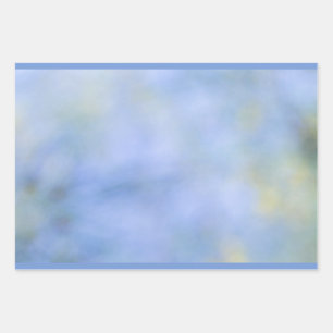 Casual Abstract blauw gele patroon Inpakpapier Vel