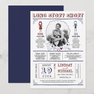 Casual afvuren en klikken sparen de Datum Foto Save The Date