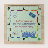 Casual and Fun Family Board Game Jigsaw Puzzle (Vertical)