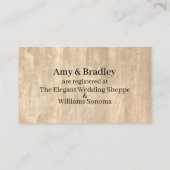 Casual Bleek Rustisch Rood Cadeauregister Informatiekaartje (Achterkant)