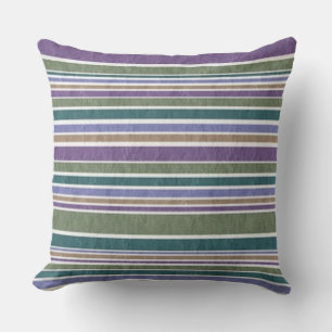 "CASUAL CABANA STRIPE" Fun Trending Colorful Kussen