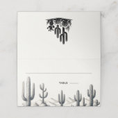 Casual Cactus Bruiloft (Buitenkant ongevouwen)