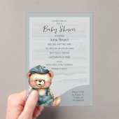 Casual Charmant Beer Baby shower Uitnodiging Acryl Uitnodigingen (Insitu (Draagbaar))