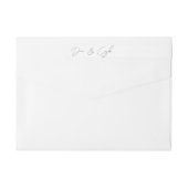 CASUAL CHIC HANDSCHRIFT STIJL BRUILOFT UITNODIGING (Achterkant)