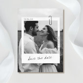 Casual & Chic Photo Frame Wedding Save The Date