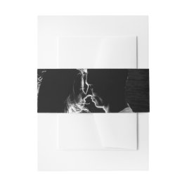 Casual chique bruiloft uitnodigingen wikkel