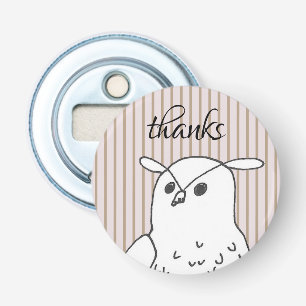 Casual Dank je Woodland Owl Button Flesopener