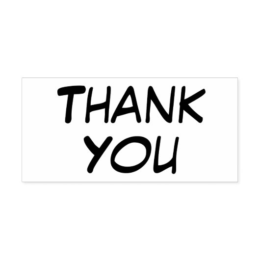 Casual dank u 	rubberstempel (Afrduk)