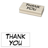 Casual dank u 	rubberstempel (Gestempeld)