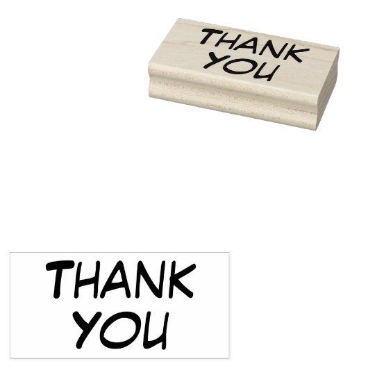 Casual dank u 	rubberstempel (Gestempeld)