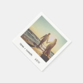 Casual directe fotobruiloft servet (Hoek)