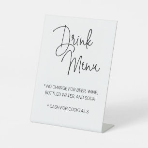 Casual Drink Reclamebord Met Voetstuk