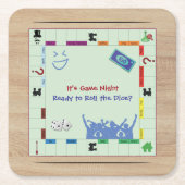 Casual en Fun Board Game Night Party Onderzetters (Voorkant)