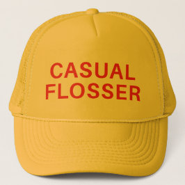CASUAL FLOSSER-ironische slogan pet
