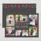 Casual Folk Floral Vakantie Kaart (Voorkant / Achterkant)