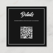 Casual foto QR-code Informatiekaartje (Voorkant)