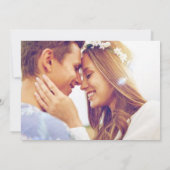 Casual foto strand bruiloft save the date (Achterkant)