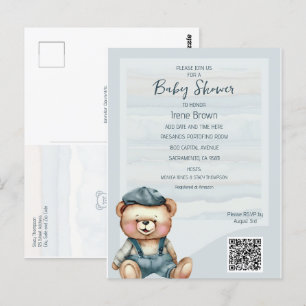 Casual gezellige Beer Baby shower Uitnodiging