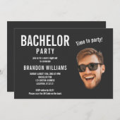 Casual Grappig Aangepaste Foto Bachelor Party Kaart (Voorkant / Achterkant)