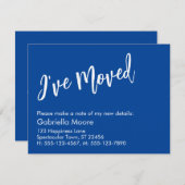 Casual handschrift Blauw dat ik heb gemaakt Aankon Notitiekaartje (Voorkant / Achterkant)