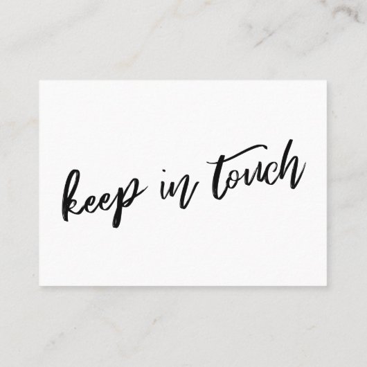 Casual handschrift Eenvoudig We hebben Handout Kaa Visitekaartje (Achterkant)