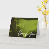 Casual handschrift Hartelijk dank, Banana Leaf Fot Kaart (Gele Bloem)