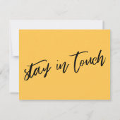 Casual handschrift Ik heb Abrikozengeel Kaart verp Notitiekaartje (Achterkant)