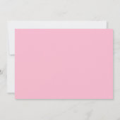 Casual handschrift medium roze bruiloft typografie save the date (Achterkant)