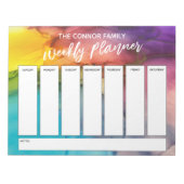 Casual handschriftherige weekbanner notitieblok (Voorkant)