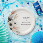 Casual hart niets Fancy gewoon liefde bruiloft Papieren Bordje (Feest)