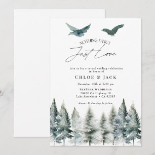 Casual huwelijksreceptie kaart