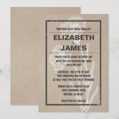  Casual huwelijksuitnodigingen Kaart (Voorkant / Achterkant)