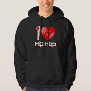 Casual I Love Hip Hop Music Rap Fan Breakdandj Hoodie
